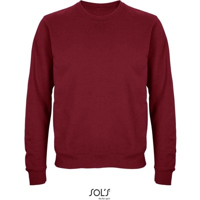 Sol's Columbia Unisex mikina červená burg.