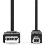 Nedis CCGL60100BK05 USB2.0, USB A - B кабел, 480Mbs, 10W, дължина 0, 5m (CCGL60100BK05)