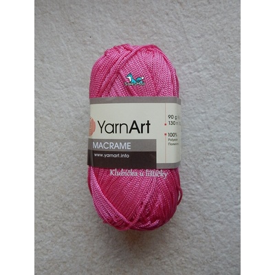 YarnArt Macrame tmavě růžová 140