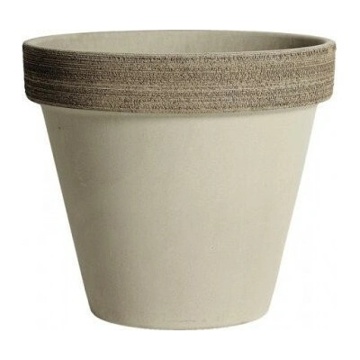 Degrea Keramický črepník 19,2 cm Standard Vulcano, sivý