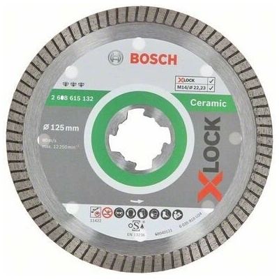 BOSCH X-LOCK Diamantový řezný kotouč Best for Ceramic Extraclean Turbo systému 2.608.615.132