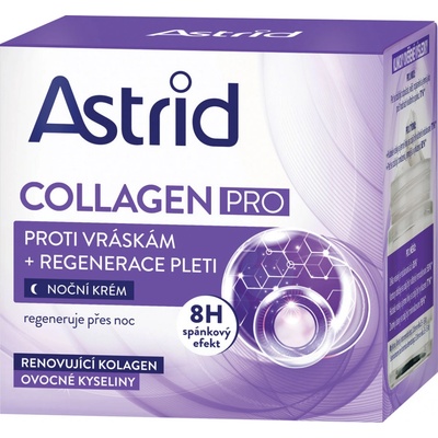 Astrid Collagen Pro nočný krém proti vráskam 50 ml