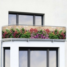 Maximex Plastová balkonová zástěna 500 x 85 cm Flowers
