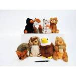 SUN-DAY *AST. Plush of animals, 20 cm, 8 wz