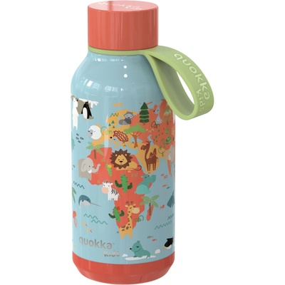Quokka Kids Nerezová fľaša termoska s pútkom MAP OF LIFE 330ml