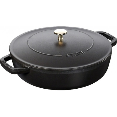 Staub Chistera kastrol s poklicí 24 cm 2,4 l černý