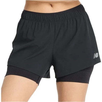 New Balance Дамски шорти за бягане New Balance Women's RC 2-in-1 Short 3'' Running shorts - Black (112-4398-0112)