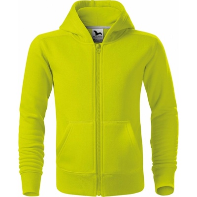 Trendy Zipper mikina dětská limetková