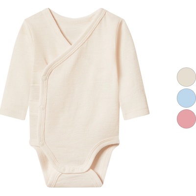 Lupilu Dětské body s dlouhými rukávy z merino vlny a hedvábí – Zboží Mobilmania