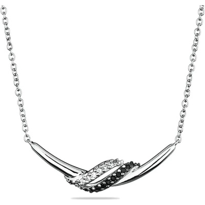 Swan Сребърно колие с циркони MR2831N Swan