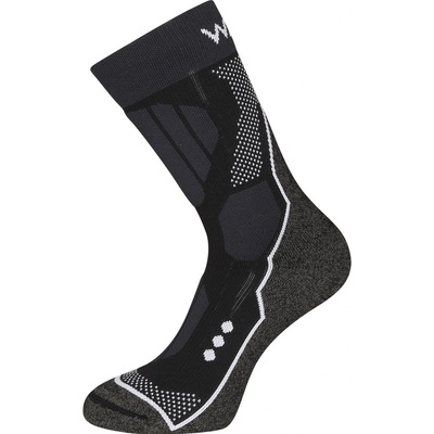 Warg ponožky Merino X-Country čierna/biela