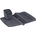 Horecano HOME-Стелаж за чинии от 3 части 40x30, 5xh11, 5cm АНТРАЦИТ (TRN- 199-04) (014830)