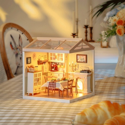 ROBOTIME Rolife DIY House: Jedáleň s LED osvetlením 150 ks