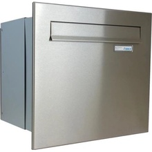 DOLS A-042 - nerezová poštová schránka na zamurovanie, s menovkou