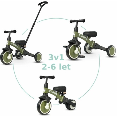 Qplay Stager 3v1 zelená