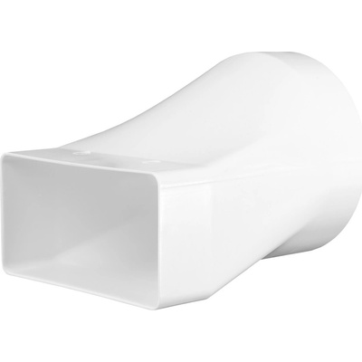 Dalap Plastová redukcia z kruhového na hranaté potrubie 100 mm 110x 55 mm vodorovná
