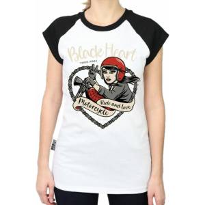 Black heart Дамска тениска black heart - bike - БЯЛ - 9082
