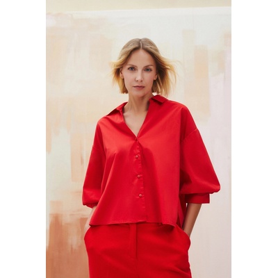 Moodo Червена дамска блуза Moodo Moodo | Cherven | ЖЕНИ | XS