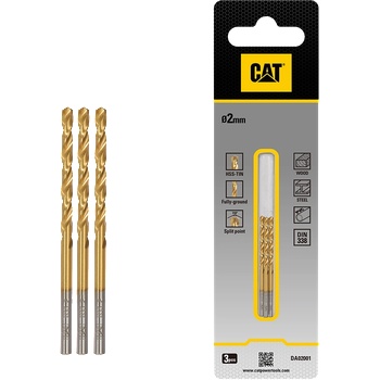 CAT Свредло за метал CAT DA02001 HSS Titan 2x49мм 3бр. к-т (3512686)