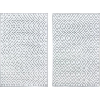 Bizzotto КИЛИМ rhombus 120x180 СИВ/БЯЛ (0607632)