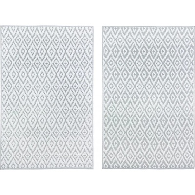 Bizzotto КИЛИМ rhombus 120x180 СИВ/БЯЛ (0607632)