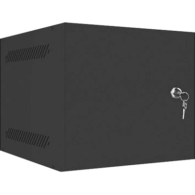 Lanberg rack cabinet 10" wall-mount 4U / 280x310 for self-assembly (flat pack) with metal door, black (WF10-2304-00B)