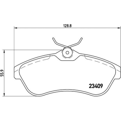 BREMBO Sada brzdových platničiek kotúčovej brzdy P61075