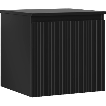 Mexen Rivel шкаф за баня под мивка 50 см с плот, 1 чекмедже, рифелован, черен мат - 91A20-05047-1-BFC71 (91A20-05047-1-BFC71)