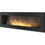 SIMPLEfire Frame 1500 black matt + glass Камини