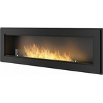 SIMPLEfire Frame 1500 black matt + glass Камини
