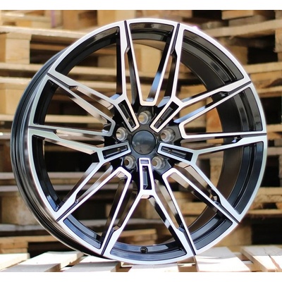 Alu kola Racing Line I0294, 19x8 5x112 ET27, černá + leštění (zátěžová)