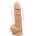 SilexD Model 1 Vibrating Premium Silicone Dual Density Dildo 8.5" Flesh