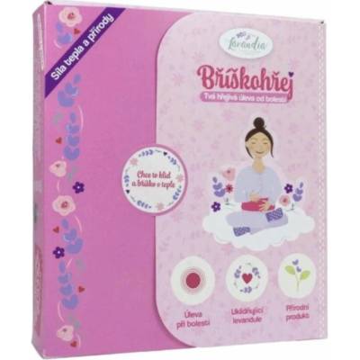 Lavandia Bříškohřej nahřívací polštářek s bio levandulí 1 ks