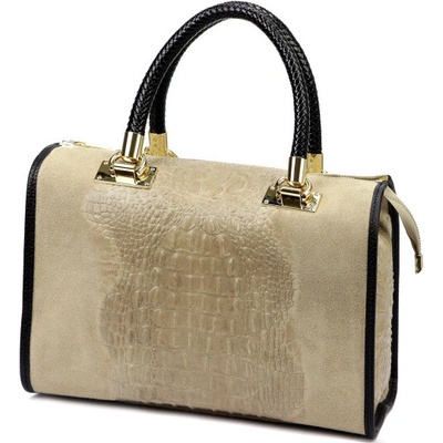 Luka kožená kabelka 25-088 CROCO taupe