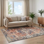 vidaXL Килим ORIZ Оранжево 240 x 240 cm 100% полиестер (42050416)