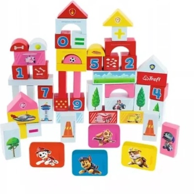 Trefl Трефъл: Пес патрул - дървени строителни блокчета с числа (61571)
