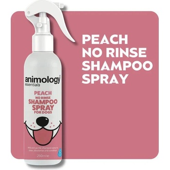 Animology Essentials Bezoplachový šampon pro psy ve spreji s broskvovou vůní 250 ml