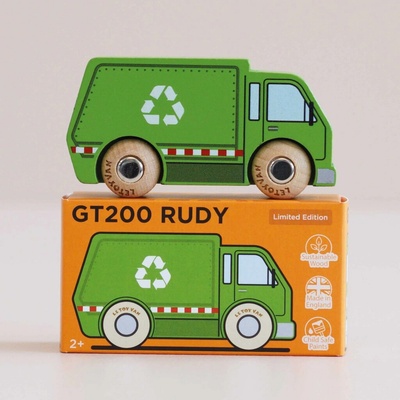 Le Toy Van drevené recyklačné auto Rudy GT200