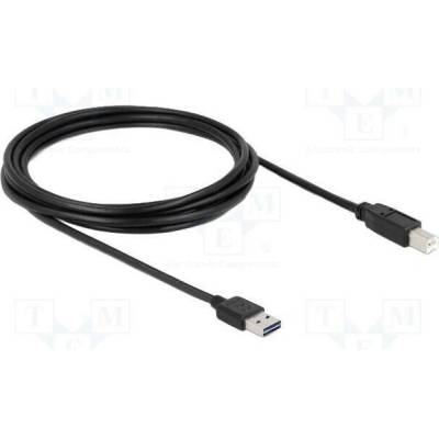 Delock 83360 USB 2.0 USB A zástrčka dvoustranná USB B vidlice 3m