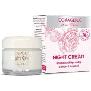 Collagena Rose Natural - Интензивен регенериращ нощен крем 50мл