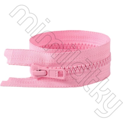 Zip kostěný dělitelný VISLON® růžová sv. 50 cm YKK