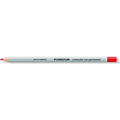 STAEDTLER Молив за маркиране, шестоъгълен, изцяло покриващ, миещ се (омнихром), STAEDTLER "Lumocolor 108", червен 108-2 (108-2)