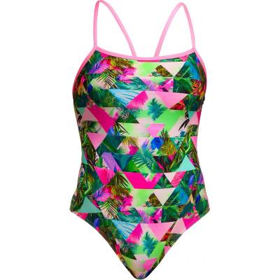 Funkita Дамски бански костюм Funkita Women's Single Strap One Piece Swimsuit - Sub Lime - размер 34 (EU) (150-5660-1312)