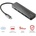 Trust USB хъб, TRUST Halyx Alum. USB-C to 4-Port USB3.2 Hub (23328)