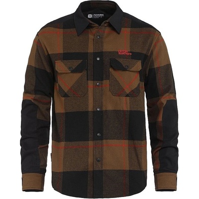 Horsefeathers Prom LS coffee/red