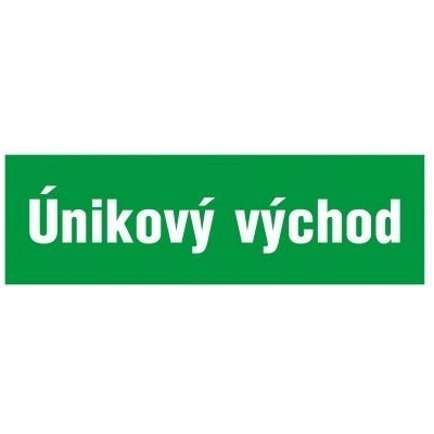 Samolepka Únikový východ 210 x 100 mm