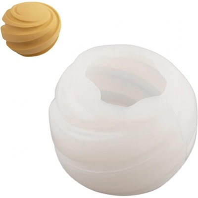 Manumi Silikonová forma na odlévání kreativní hmoty kulatá spirála 93x81mm 1 ks