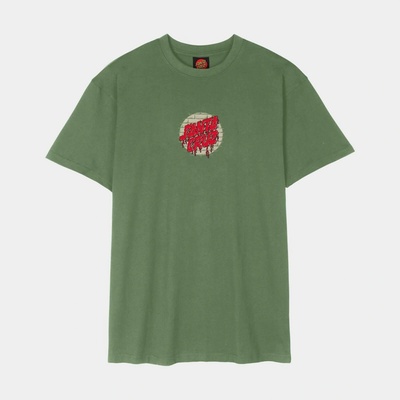 Santa Cruz Delfino Spotlight Fnt T-Shirt Dill Green