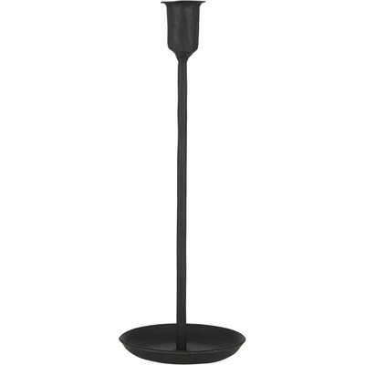 IB LAURSEN Svícen pro vyskou svíčku Black 28,5 cm, černá barva, kov