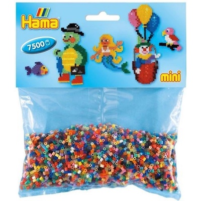 HAMA zažehlovací korálky MINI - MIX barev 7.500 ks